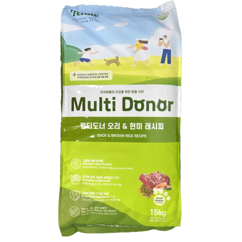 멀티도너 가수분해 기호성 영양사료 강아지 대용량 사료 15kg