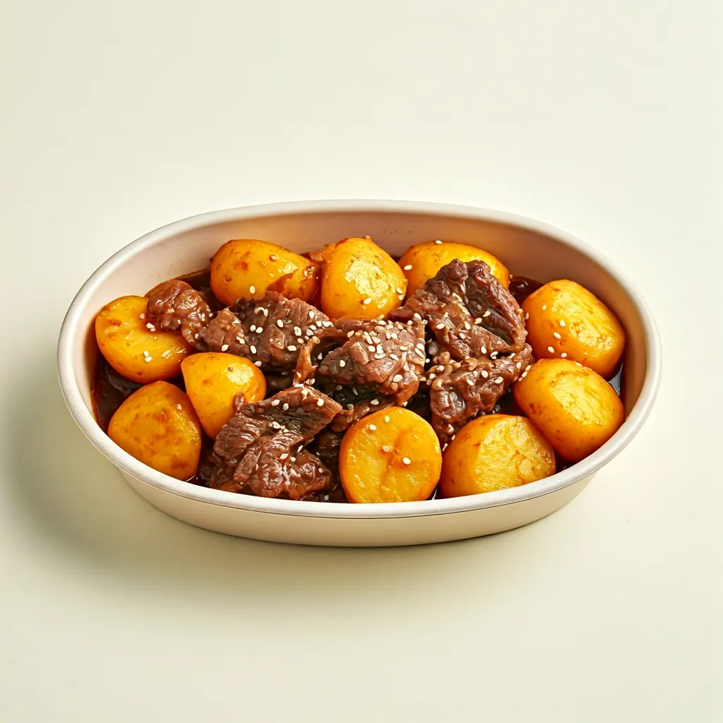 건강한 시니어 점심 도시락