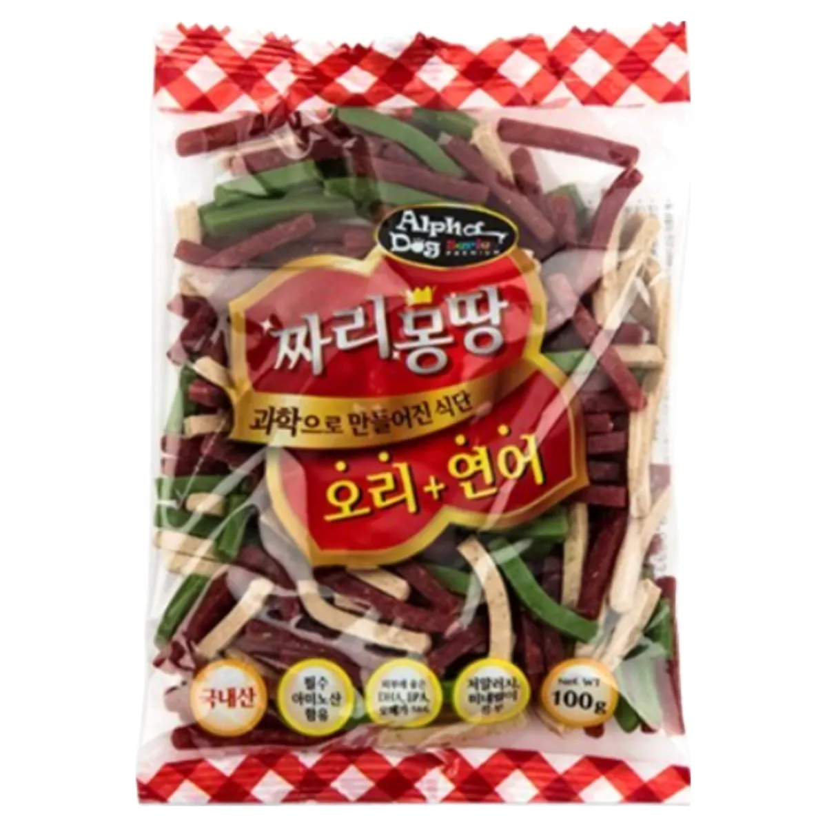 데이스포 알파독 짜리몽땅 100g 강아지 애착 간식