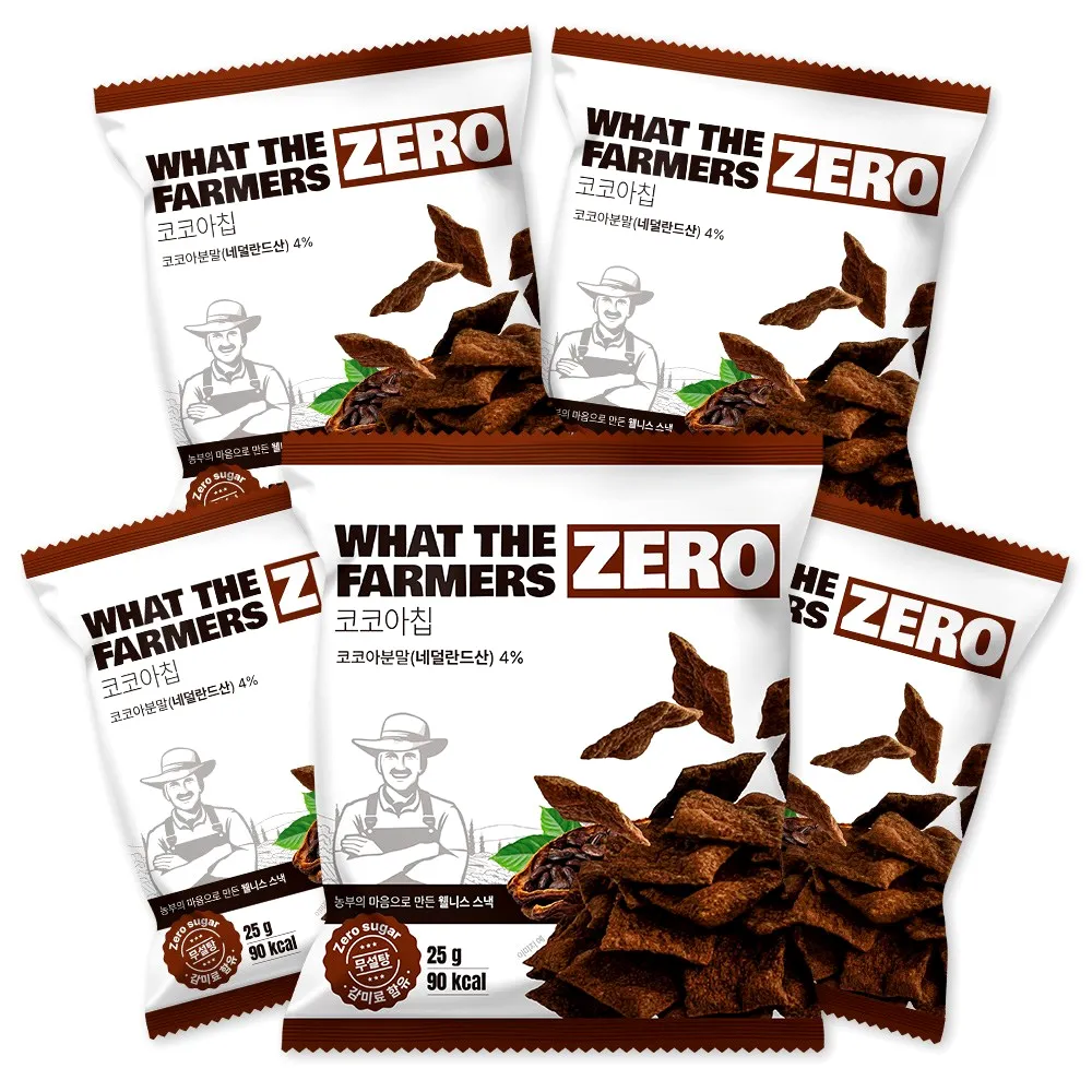 왓더파머스 구운 건강한 저당 다이어트간식 제로 코코아칩 (5개입)