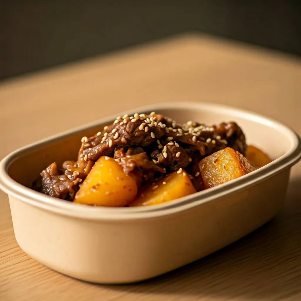 건강한 시니어 점심 도시락 감성 인테리어